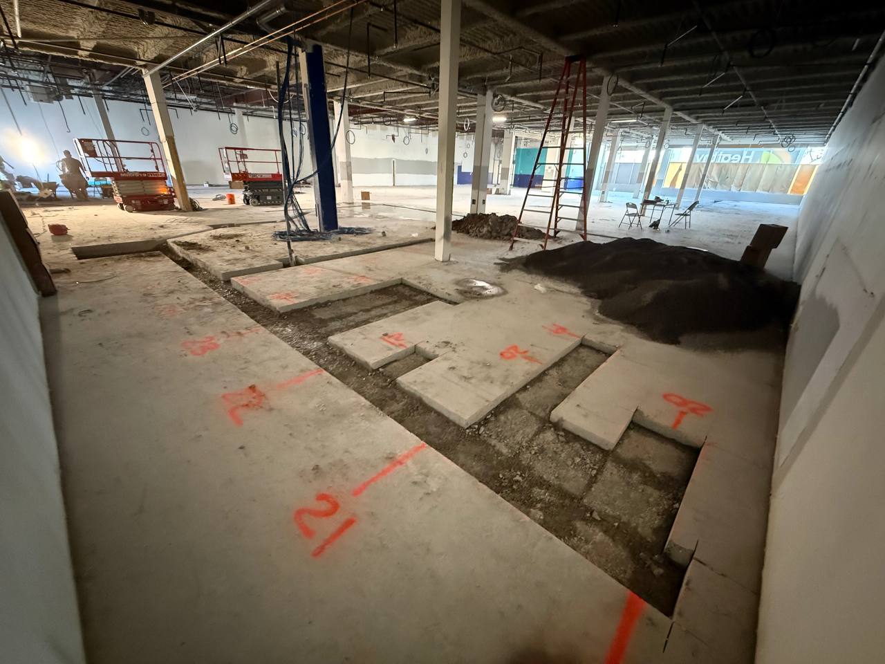 Cutting Concrete Floor